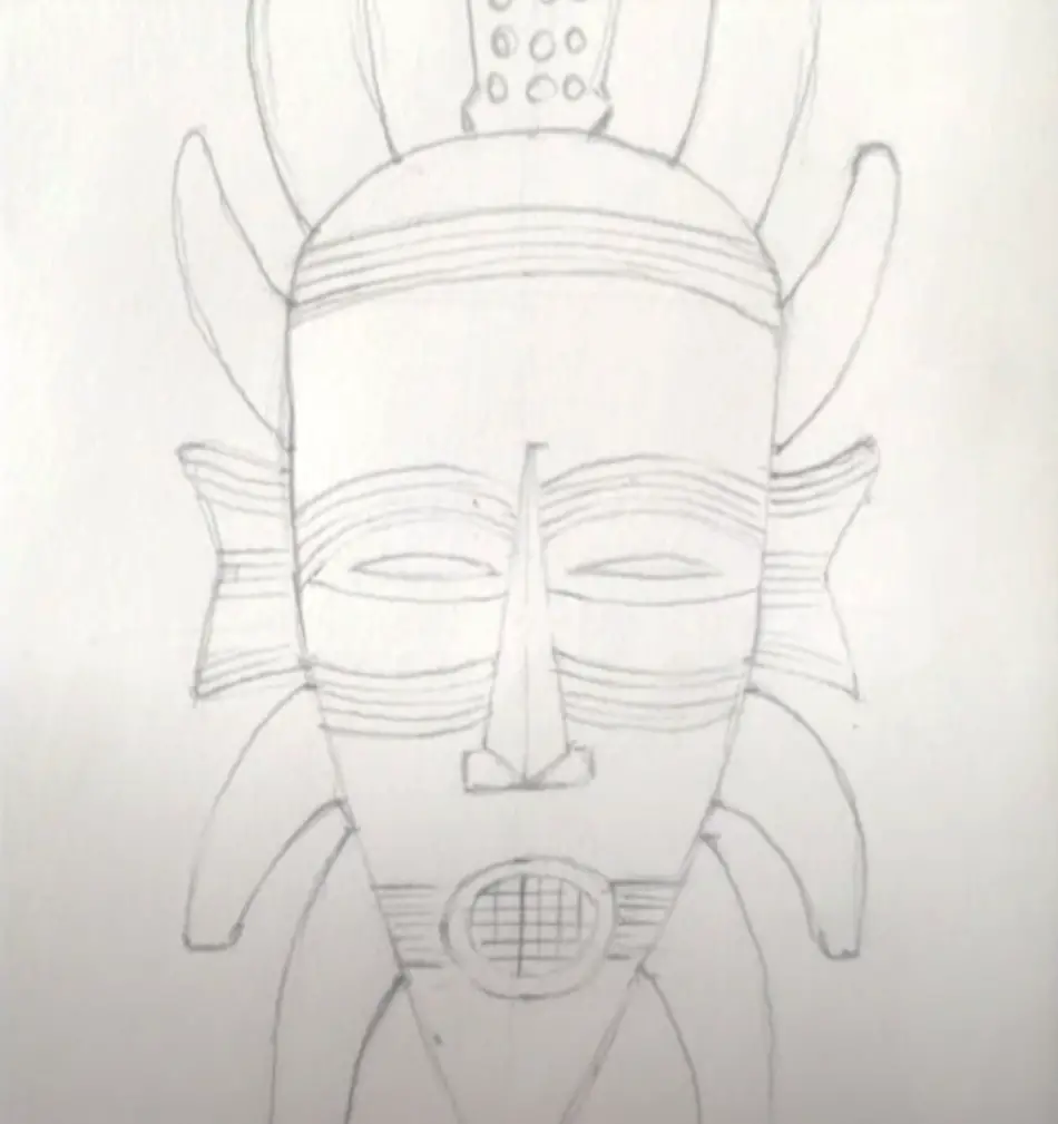 Drawing an African Tribal Mask
