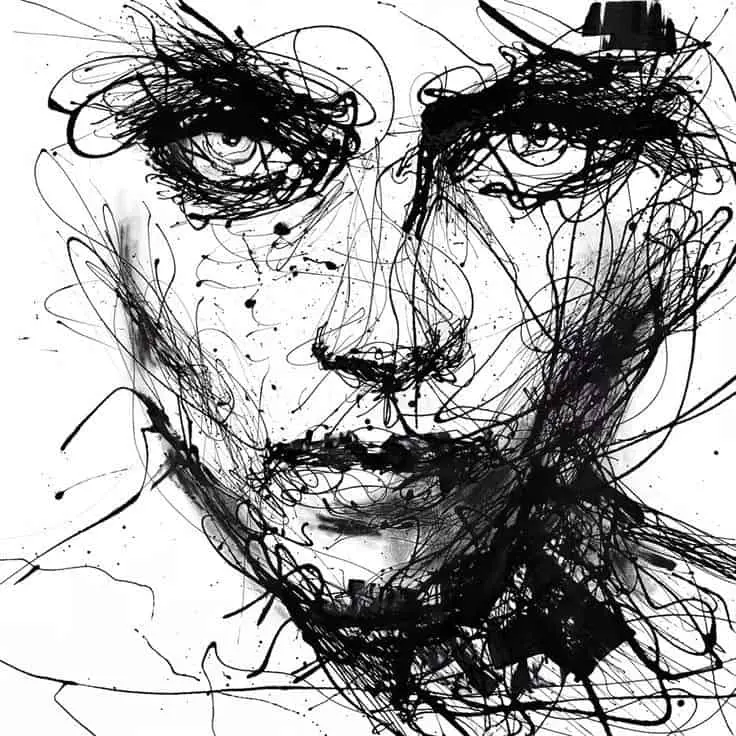 Abstract Face Drawings