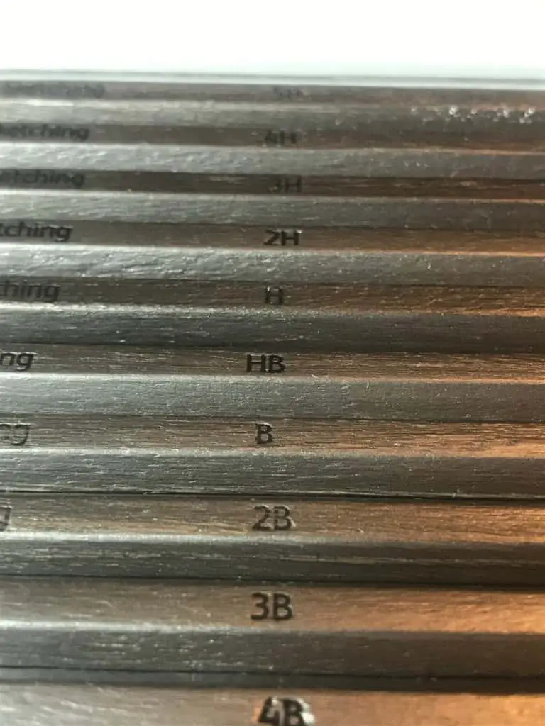 pencil lead numbers