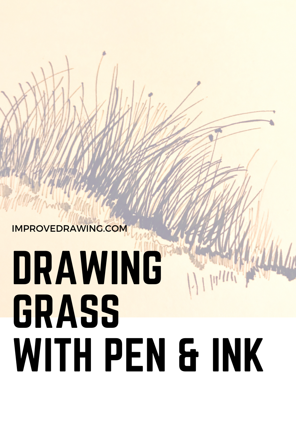 Drawing Grass with Pen and Ink – Improve Drawing