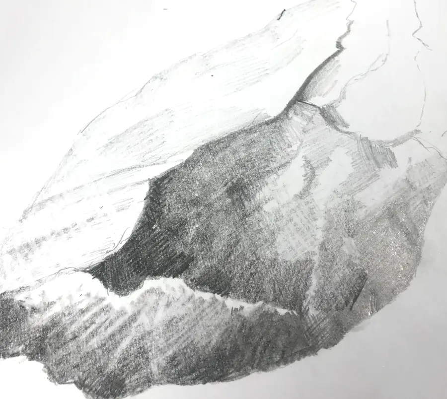 HOW TO DRAW REALISTIC BOULDERS