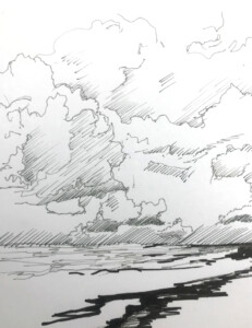 How to Draw Clouds in Pen and Ink – Improve Drawing