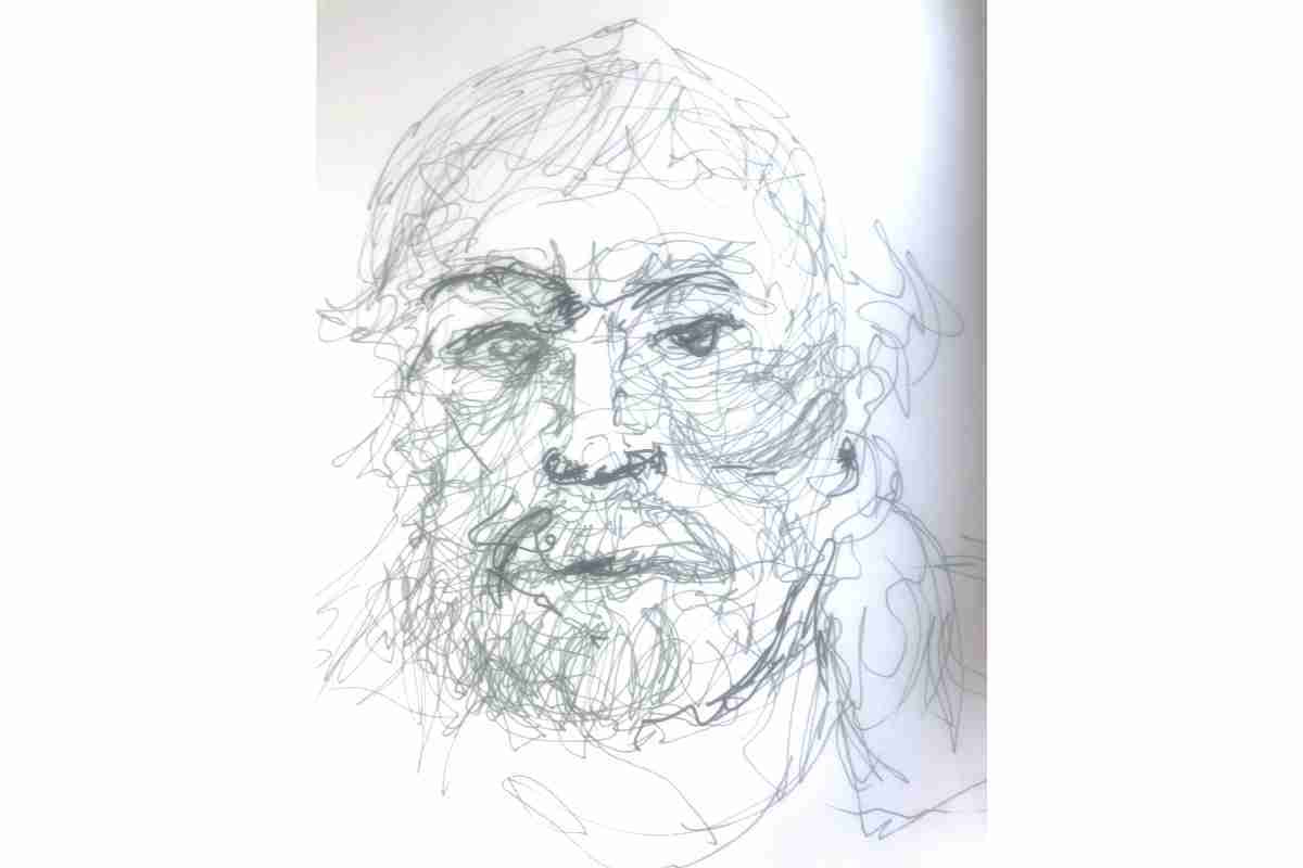 Portrait Scribble Drawing and Sketching