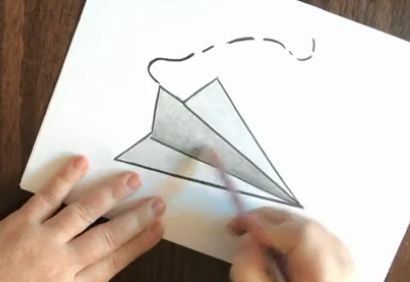 Add Shadow to The Paper Airplane