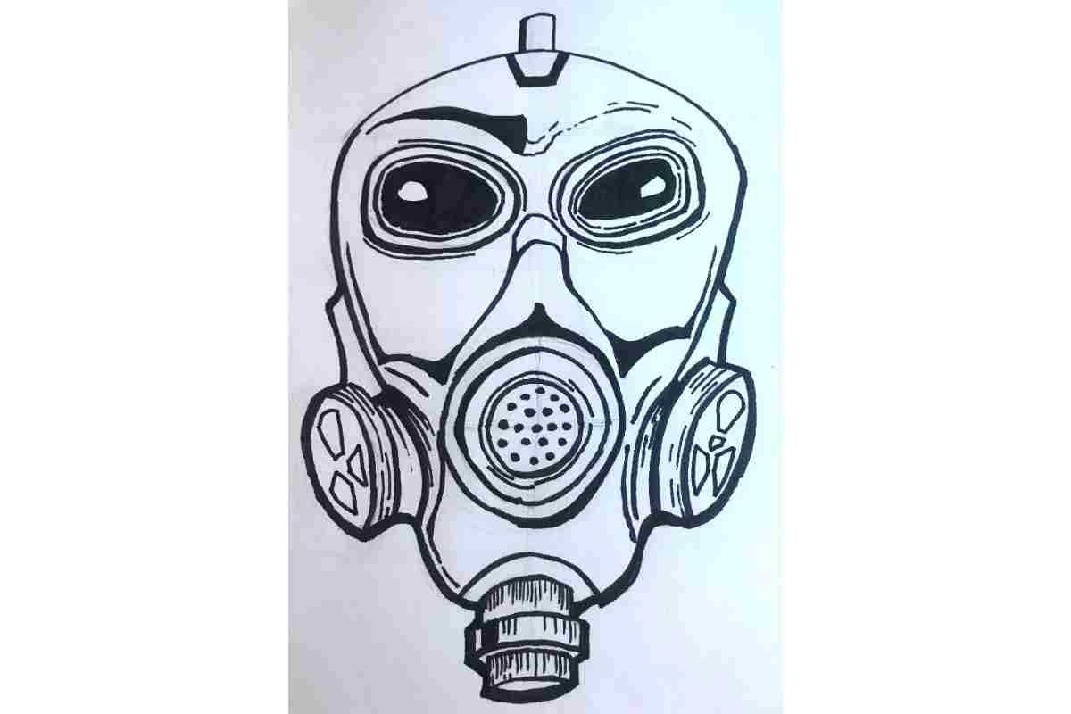 How to Draw a Gas Mask Improve Drawing