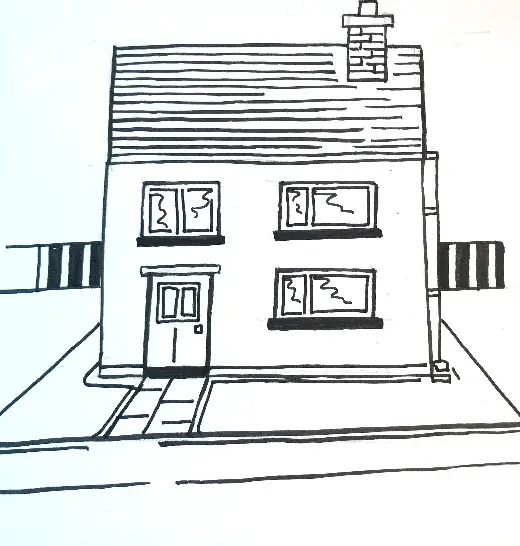 House Drawing  How To Draw A House Step By Step