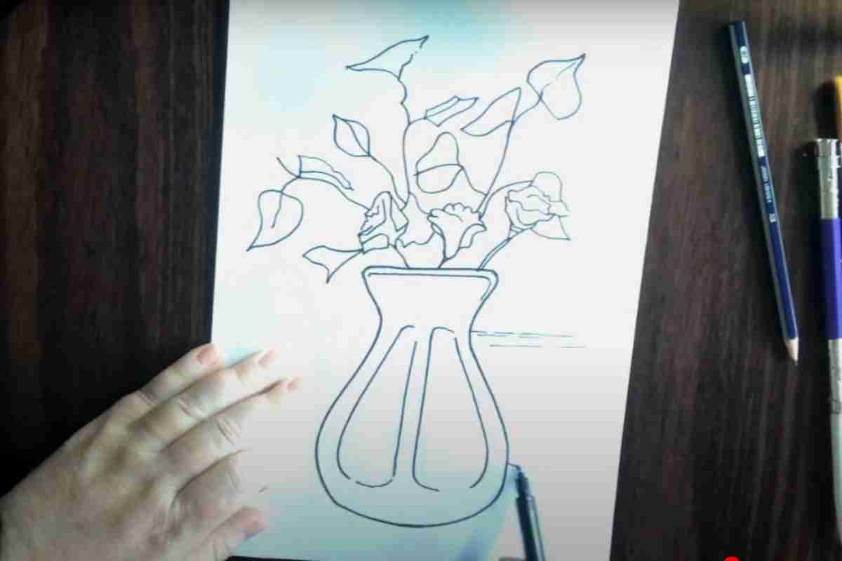 How to Draw a Vase with Flowers - Improve Drawing