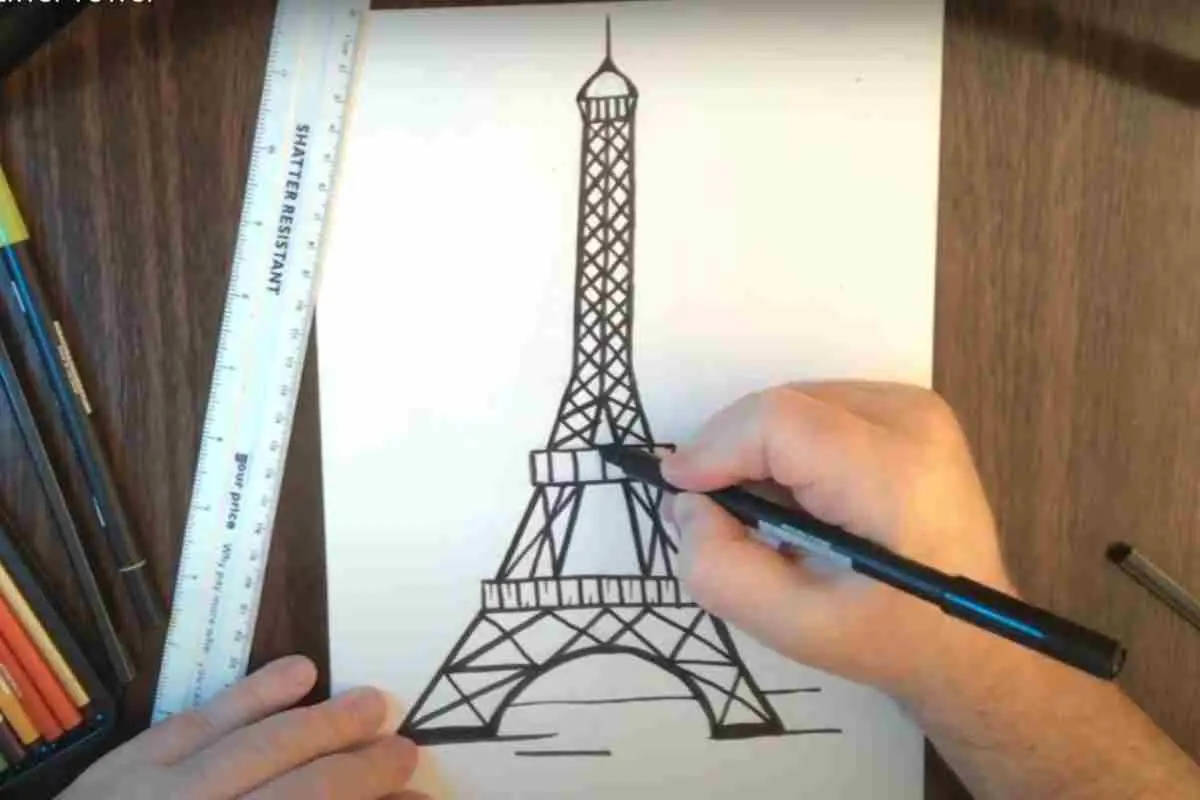 How to Draw the Eiffel Tower – Improve Drawing