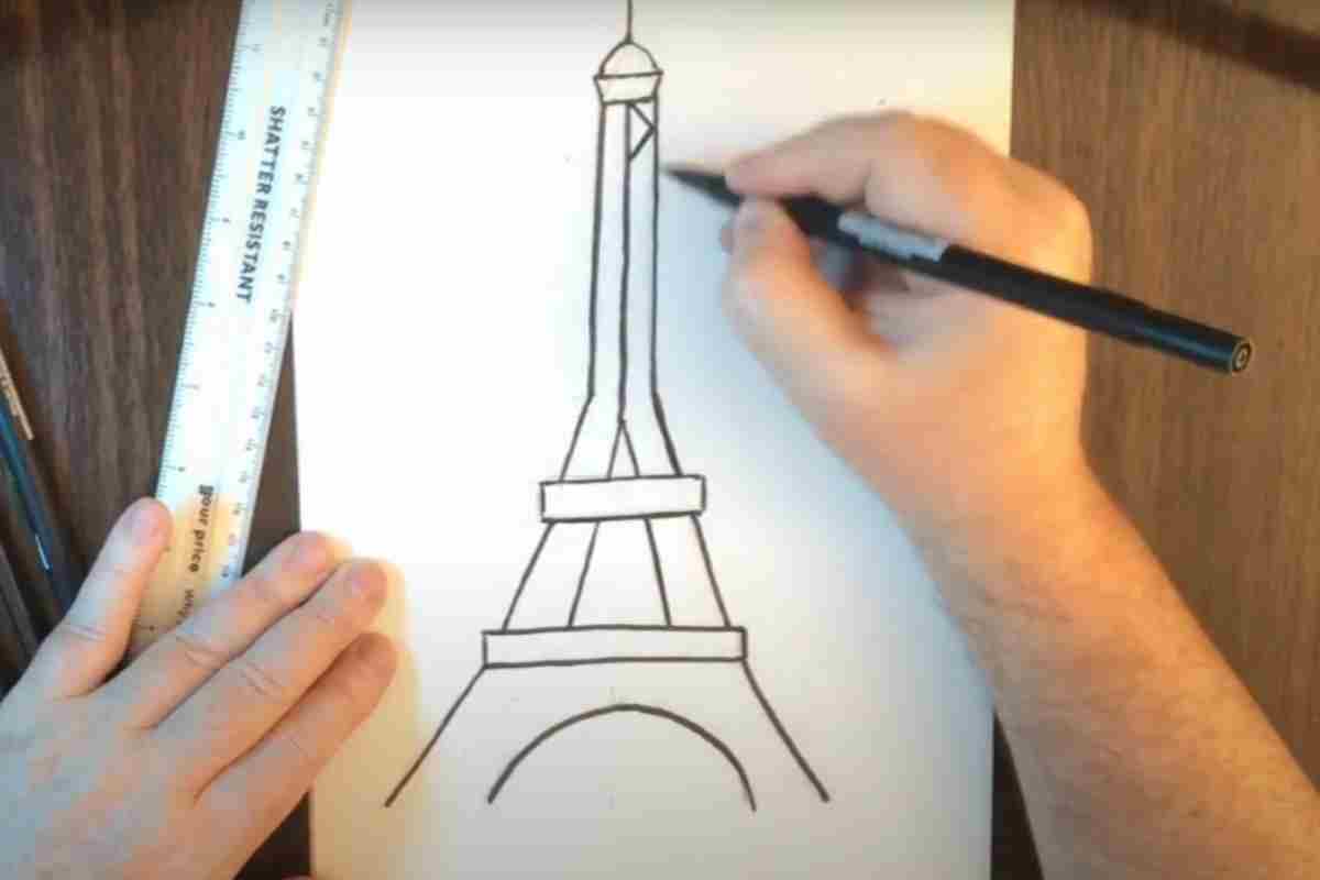 Sketch the Various Levels of the Eiffel Tower