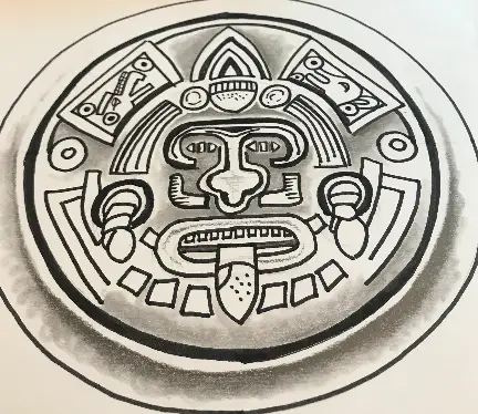 How to Draw an Aztec Sun Stone