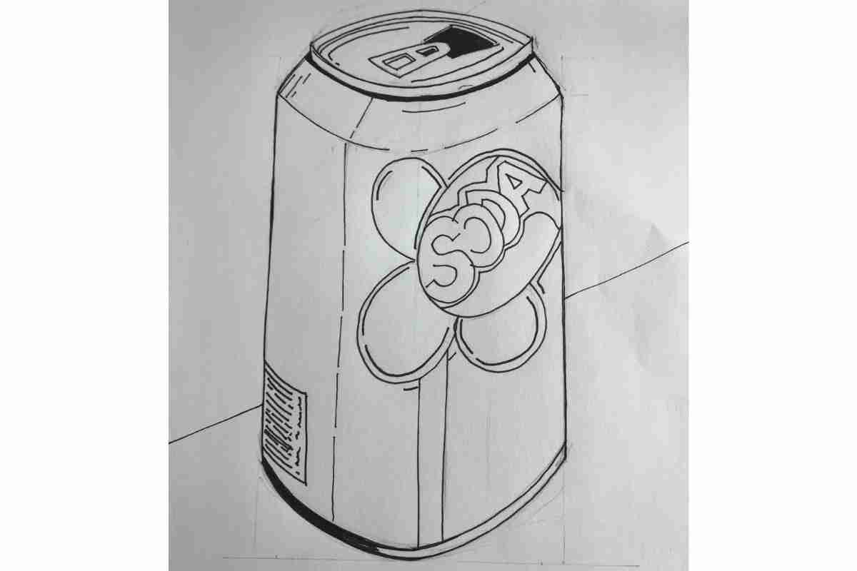 How to Draw a Can of Soda