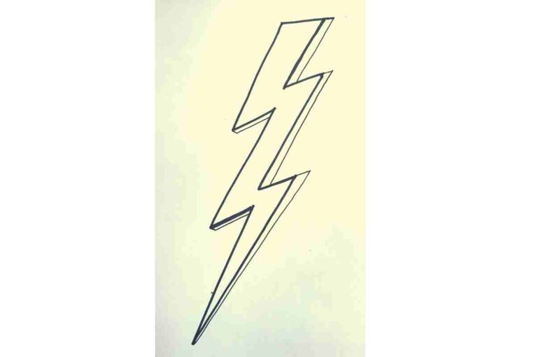 How To Draw A Lightning Bolt Easy - Improve Drawing